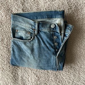 Allsaints cigarette skinny ripped jeans size 33